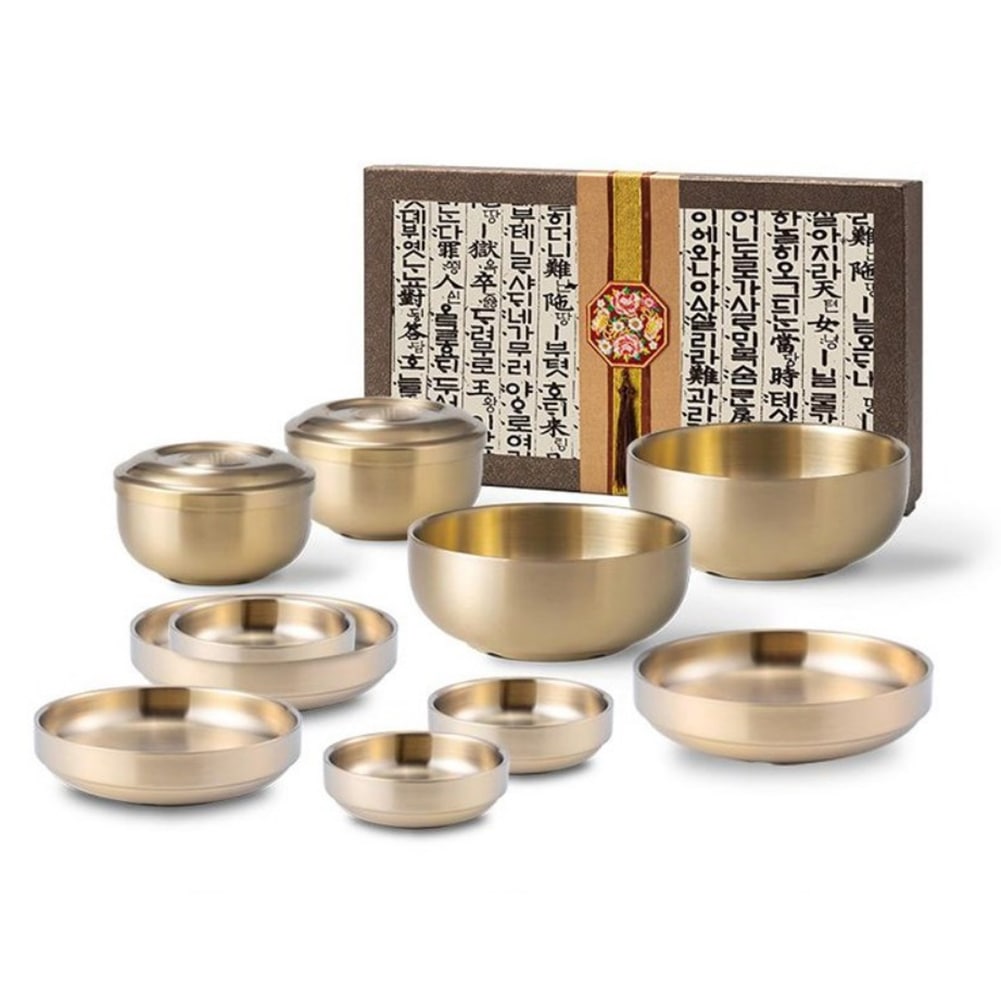 12 個韓国スタイル オリエンタル チタン高級食器セット 2 人[並行収入]
