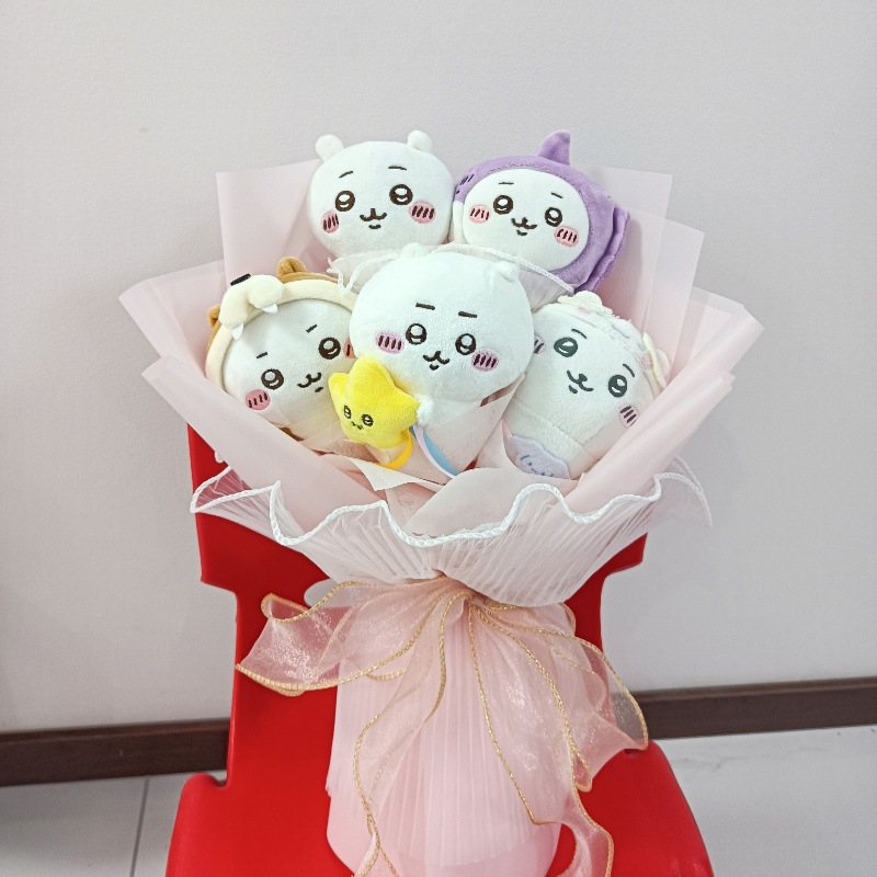 Doll ブーケ Jiyi Doll Flowers 漫画の花 友人や親友への休日の誕生日プレゼント かわいい