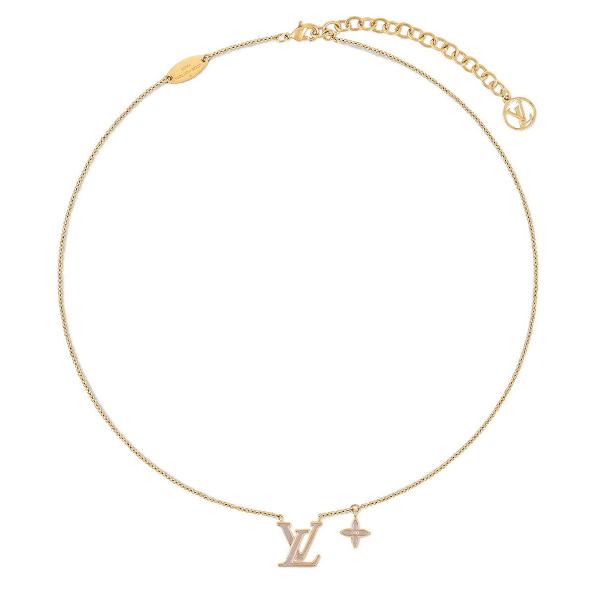 LV ネックレス LV アイコニック エナメル Marron Clair / ライトブラウン M02146
