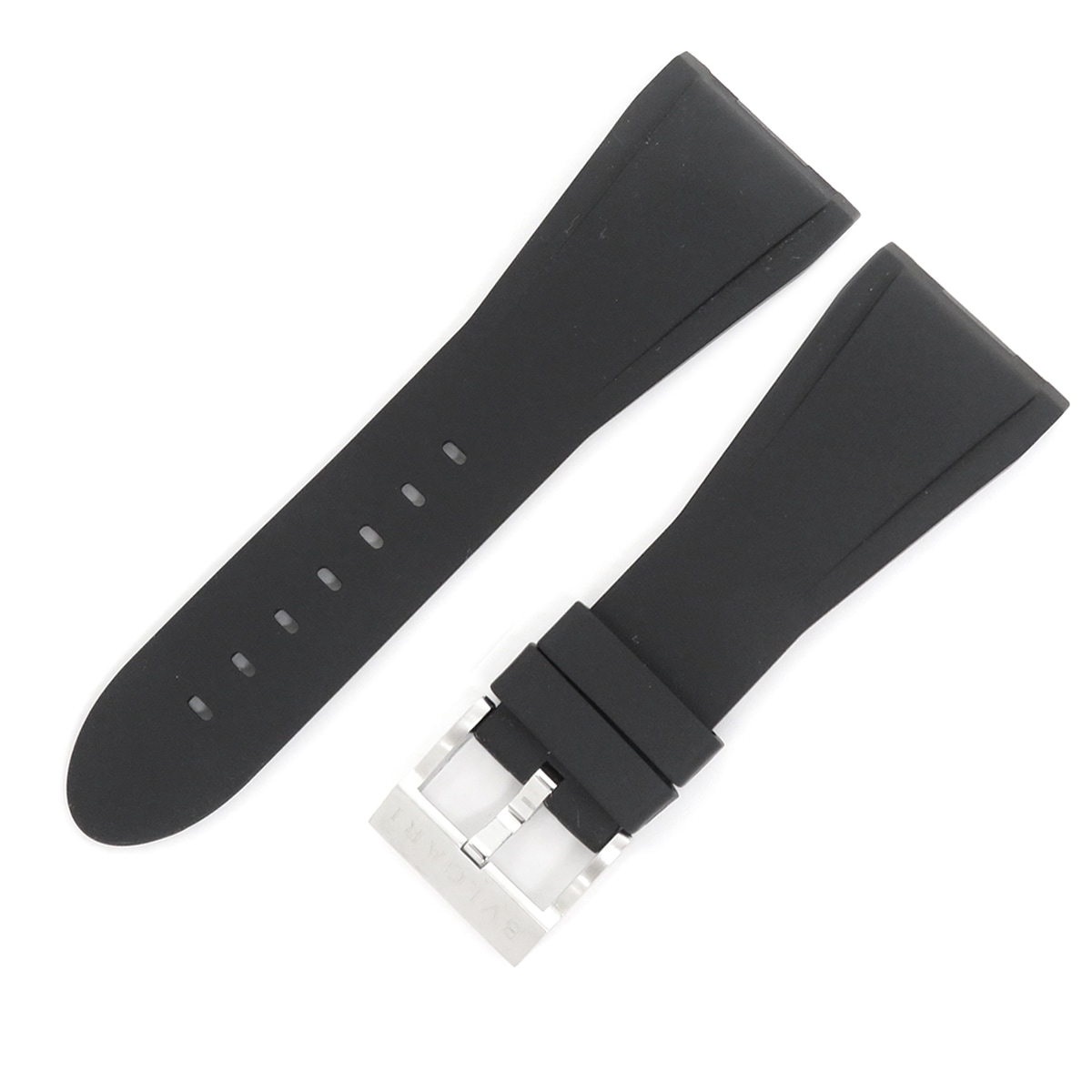 オクト オリジナーレ用 Mサイズ メンズ 純正 ラバー ベルト ストラップ 30ｍｍ 尾錠付き ブラック 黒 バンド