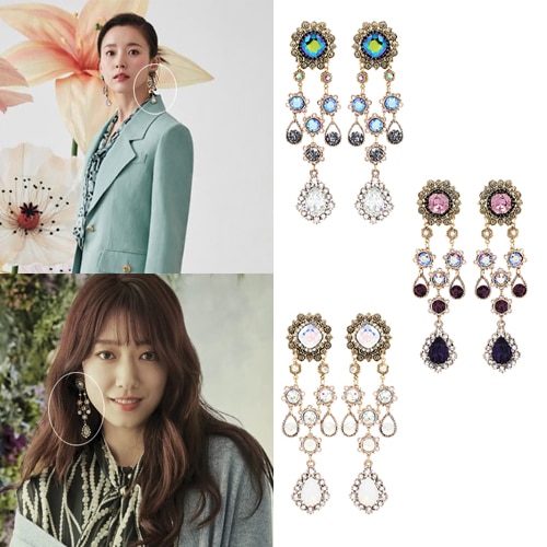[ソンジヒョハンヒョジュ着用] ジェラシー_ party chandelierピアス 韓国人気ブランド 韓国ファッションセレブ着用 セレブが愛するカスタムジュエリー ファッションジュエリー
