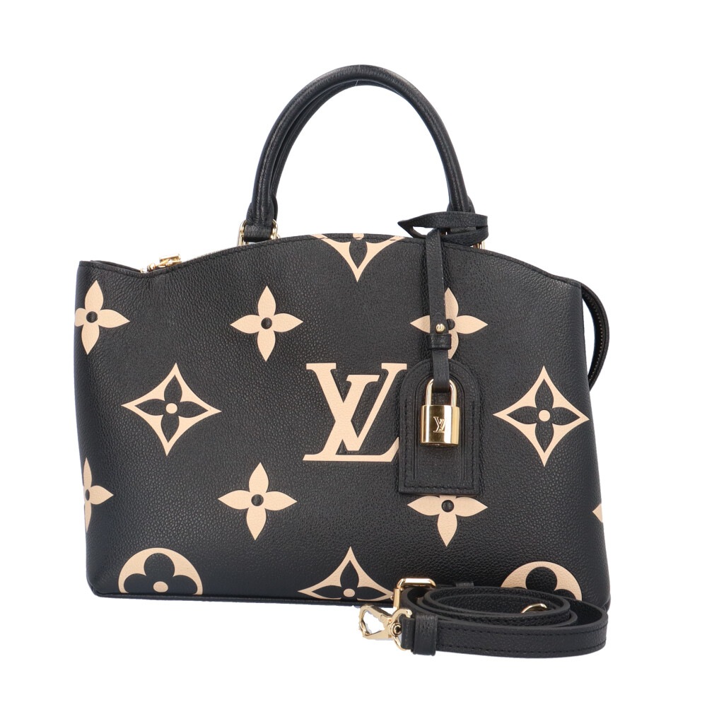 ルイヴィトン プティパレPM ショルダーバッグ バイカラーモノグラム M58913 ブラック LOUIS VUITTON 中古