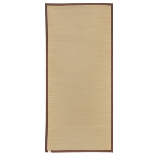 国産い草 シーツ/フロアマット 約幅88奥行195cm ブラウン 日本製 表面：イ草100％ 吉備 きび リビング