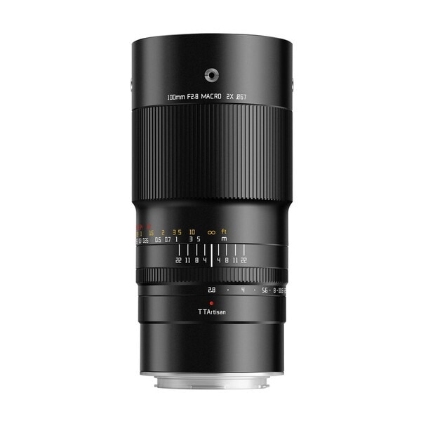 TTArtisan (銘匠光学) TT-100F28M-L ブラック 100mm f/2.8 MACRO 2X (ライカLマウント) 中望遠マクロレンズ