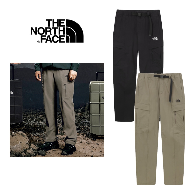 MS VASPER CARGO PANTS NP6NQ54 パンツ メンズ チノパン イージーパンツ ベルト 韓国 ナイロン スタンダード 人気 足首 紐 きれいめ アウトドア おしゃれ 黒 おすすめ