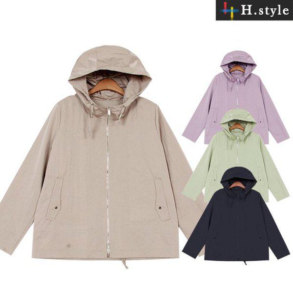 HスタイルUOマルニフードジャンパー/ジャンパー/コート/春/JK/アウター/ルーズフィット/ビッグサイズ/ミシ 14,201円