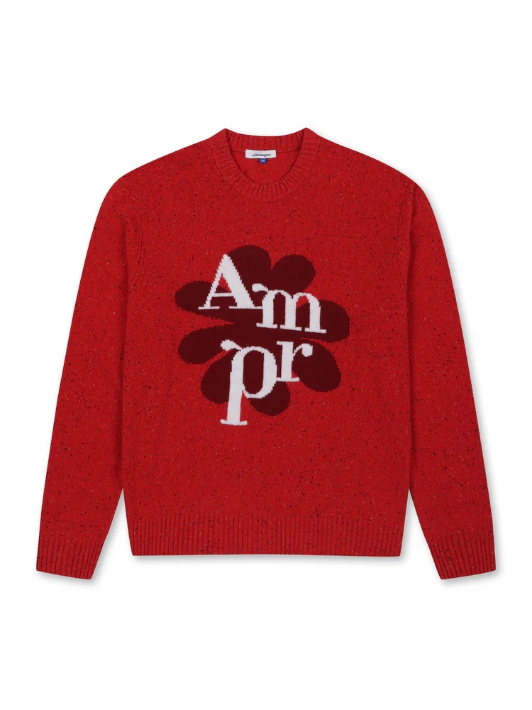 AMOUPRE ampr nefsa lambswool sweater (RED) クリエイティブディレクター チョ·セホ 韓国の人気ファッションブランド
