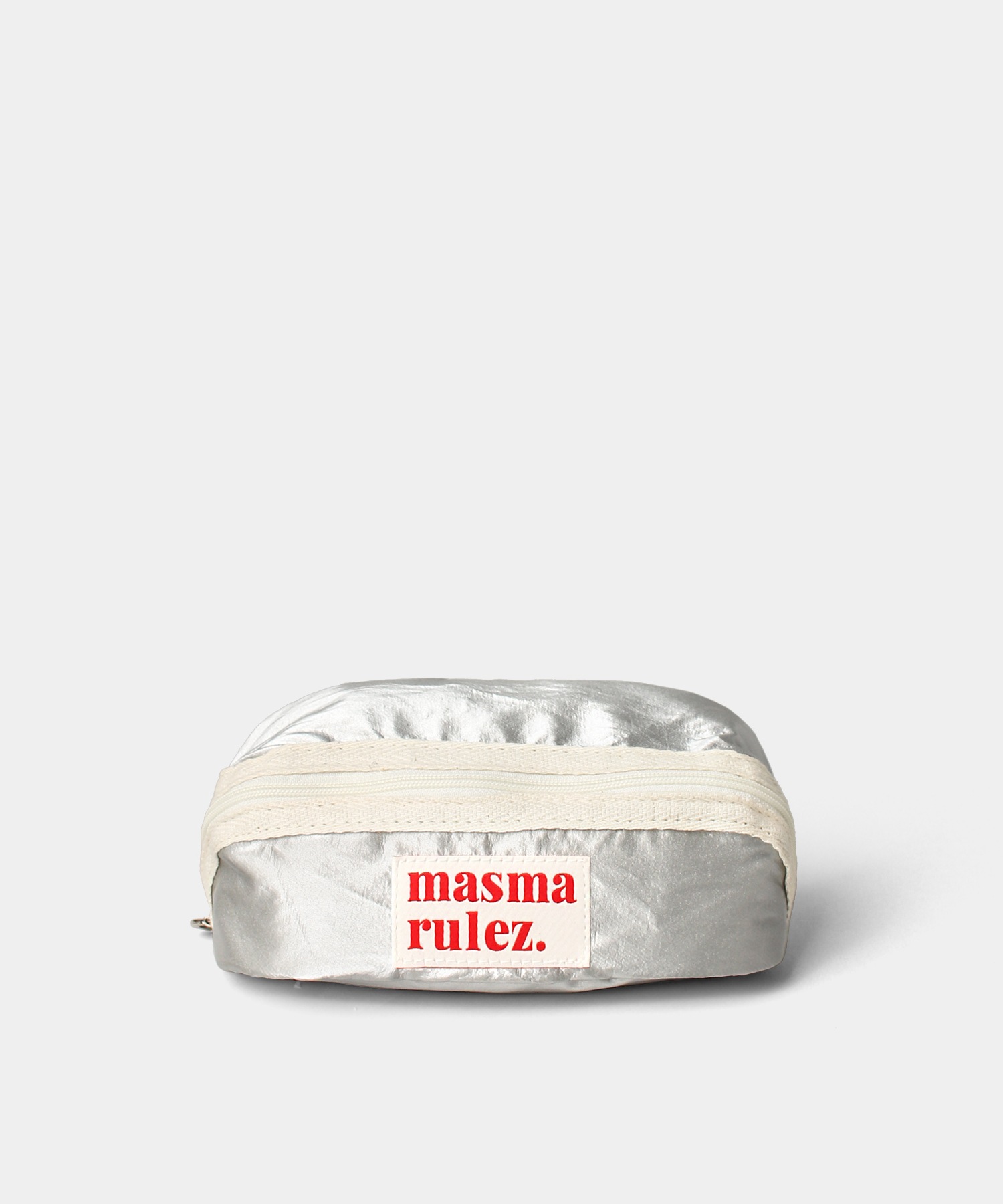 MASMARULEZ ハポームペンシル化粧ポーチ _ グリッターシルバー