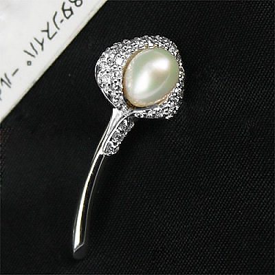 K18WG ダイヤ 淡水パールタイニーピン 天然石 パワーストーン アクセサリー 63,305円