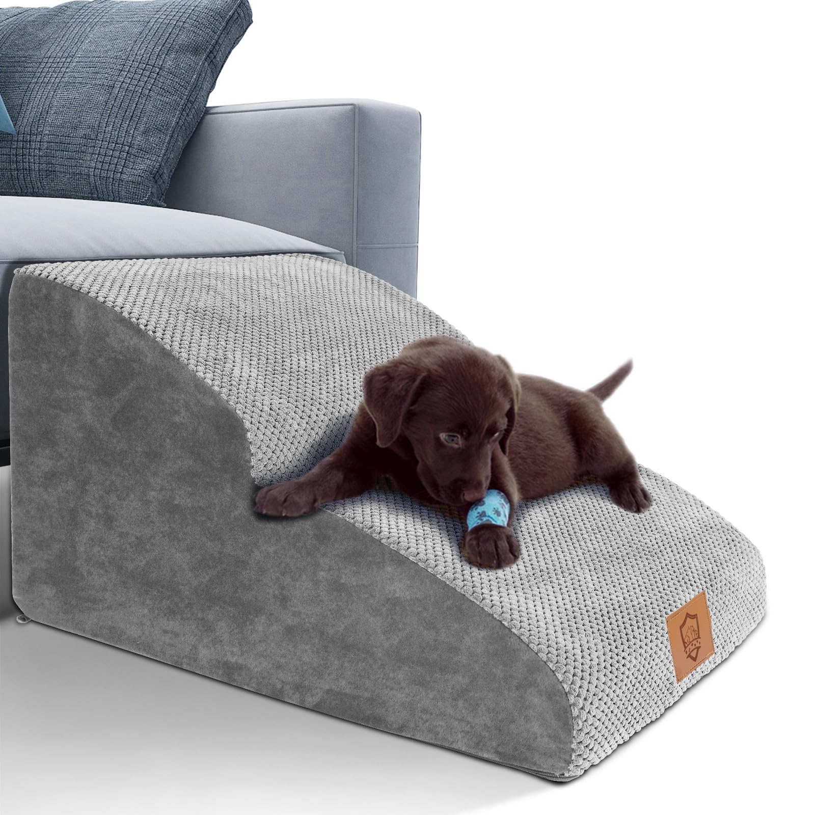 Masthome 犬 階段 犬スロープ階段 ドッグステップ 犬用ステップ 2段 4色 段差解消 ペット用 ステップ 階段 滑り止め 犬用 犬 ステップ 二段踏み台 安全 カバー取り外し可能 ペット用品