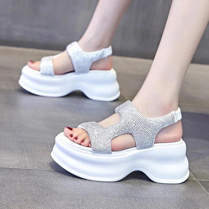 夏 厚底サンダル レディース 今週は25%オフ高級感 スートン 美脚 厚底靴 百掛け 身長アップ サンダル 快適 ビーチサンダル 韓国ファッションスポーツサンダル母の日 準備したいレイングッズ 梅雨