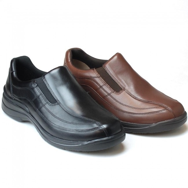 ドクターアッシー ウォーキング シューズ メンズ Dr.ASSY DR-8015 ブラック ブラウン 4E本革 スリッポン 撥水 抗菌 防臭 軽量 通気 幅広 疲れにくい カジュアル スニーカー 黒