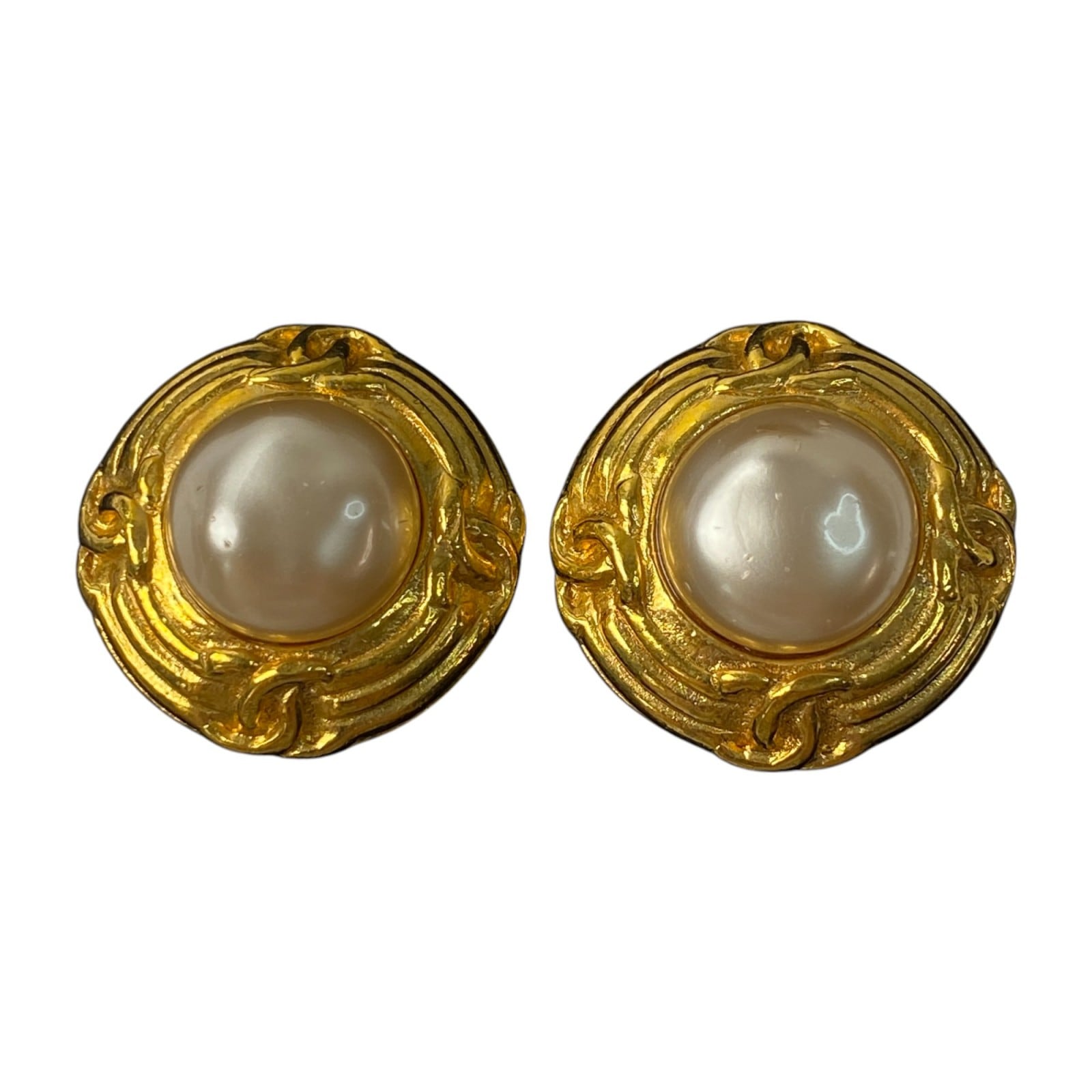 シャネル CHANEL レディース ココマーク パールイヤリング ビンテージ