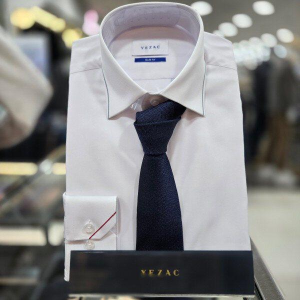 YJESF3970/NY ソリッドエンド刺繍シルクミックススリムタイ_DG