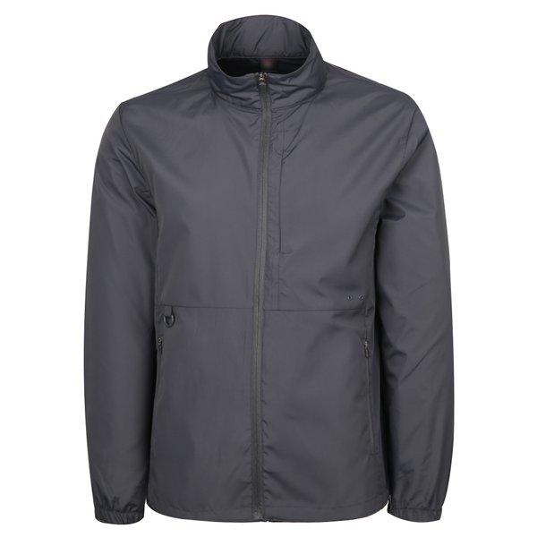 メンズベーシックフード取り外し可能ジップアップウィンドブレーカー DD-JUA-BF351-グレー