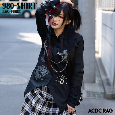 Qoo10 Acdc Rag 980シャツ パンク ロック ファッショ レディース服