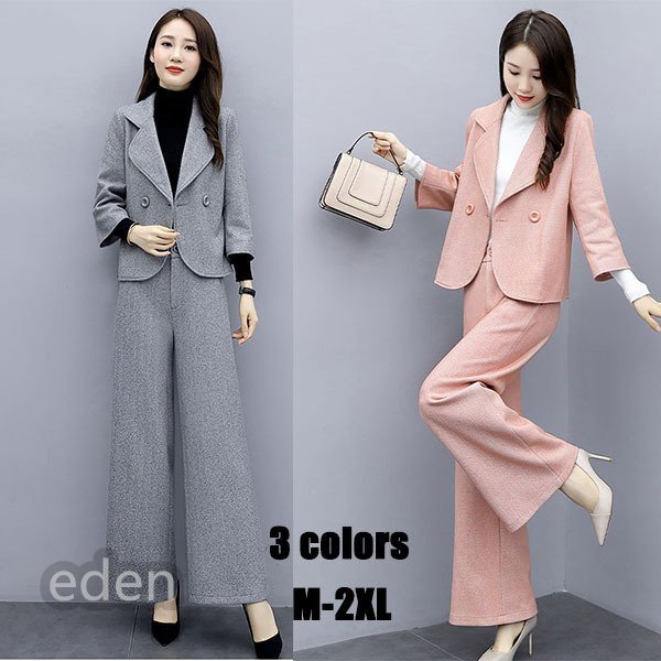 【急速出荷!】卒業式 服 母 レディース パンツスーツ セットアップ ママフォーマル 卒園式 入学式 通勤 L