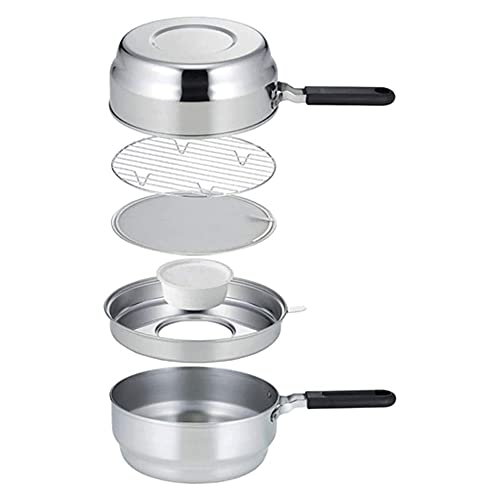 下村企販 天ぷら鍋 オイルポット 兼用 20cm 【日本製】 ガス火・IH対応 これ1つで揚げ物調理