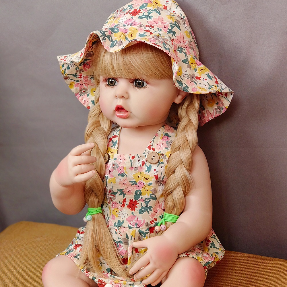 リボーンドール シミュレーションベビードール ロングヘア 指を食べるセット ギフトボックス1個