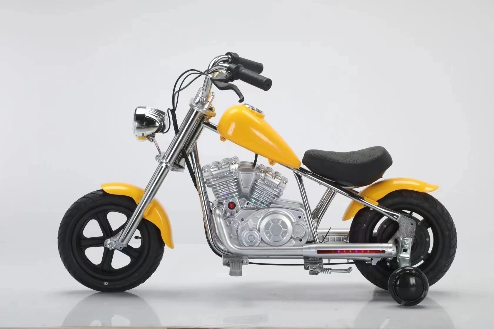 Qoo10] レトロハーレー子供用電動車二輪バイク三輪 : おもちゃ・知育