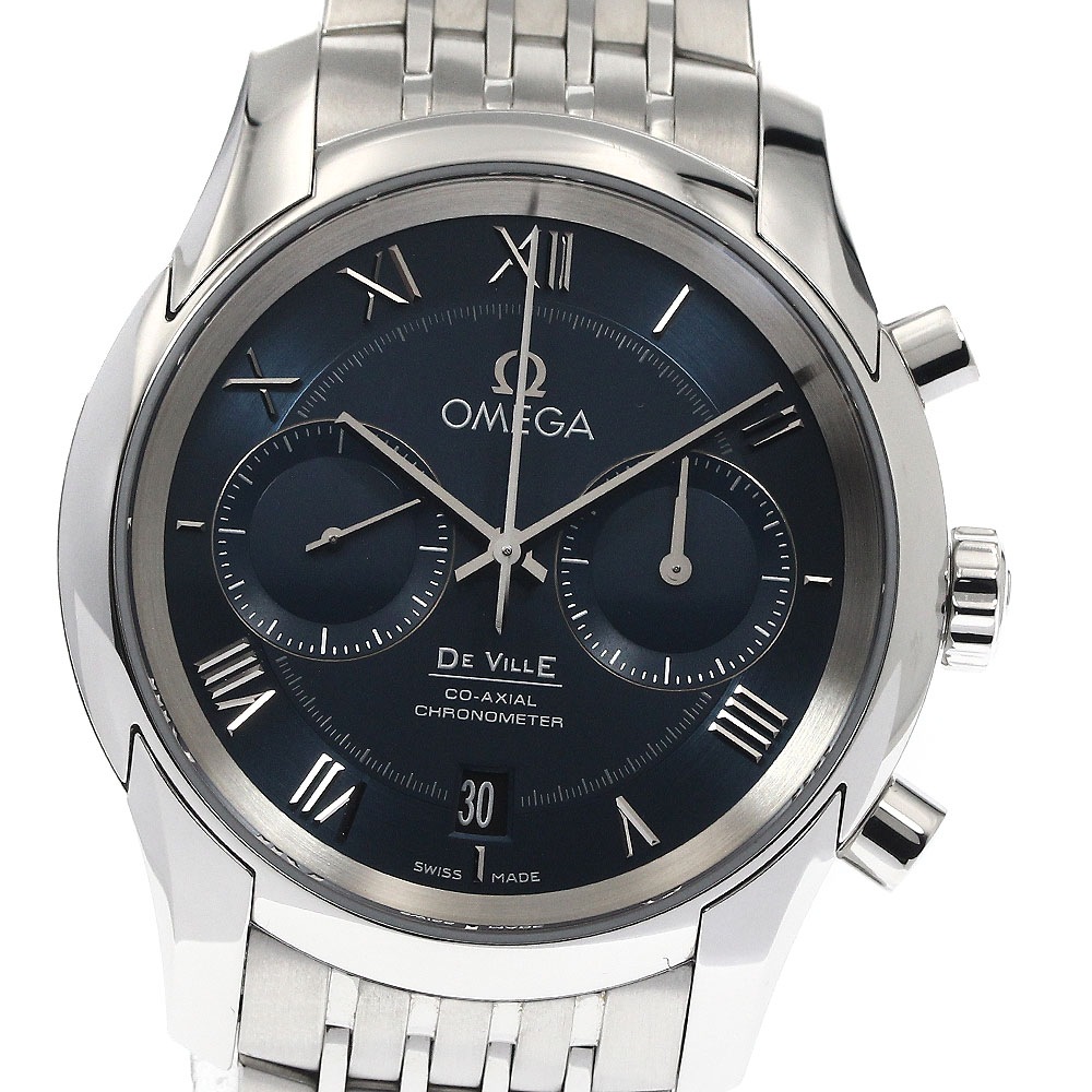 オメガ OMEGA 431.10.42.51.03.001 デビル アワーヴィジョン コーアクシャル デイト クロノグラフ 自動巻き メンズ 箱・保証書付き_891919【中古】