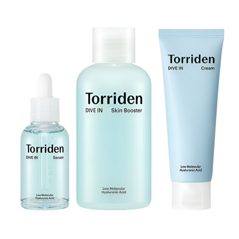 [ダイブイン 低分子ヒアルロン酸 3種セット] ダイブインセラム40ml+クリーム80ml+スキンブースター200ml保湿ケア 水分チャージ 敏感肌