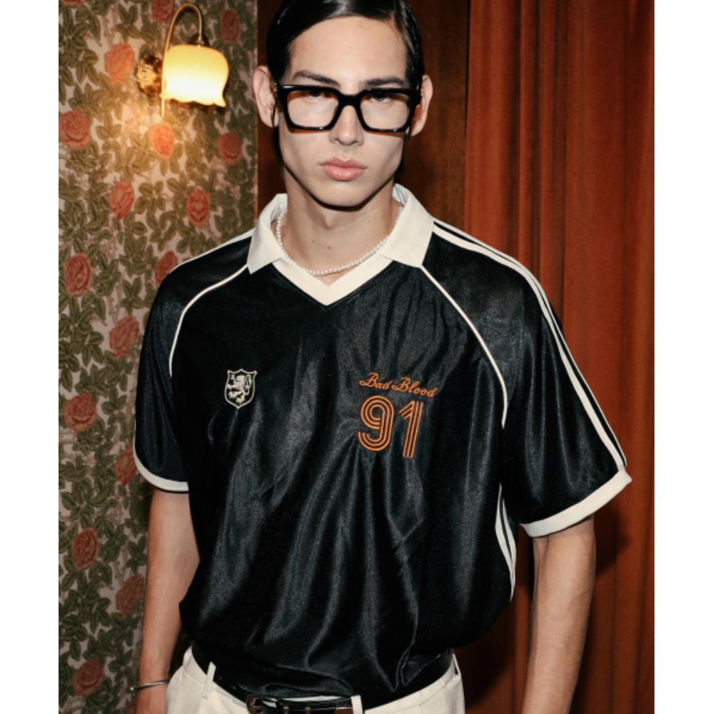 BADBLOOD 91 Soccer Shirt Black w-tee24-058