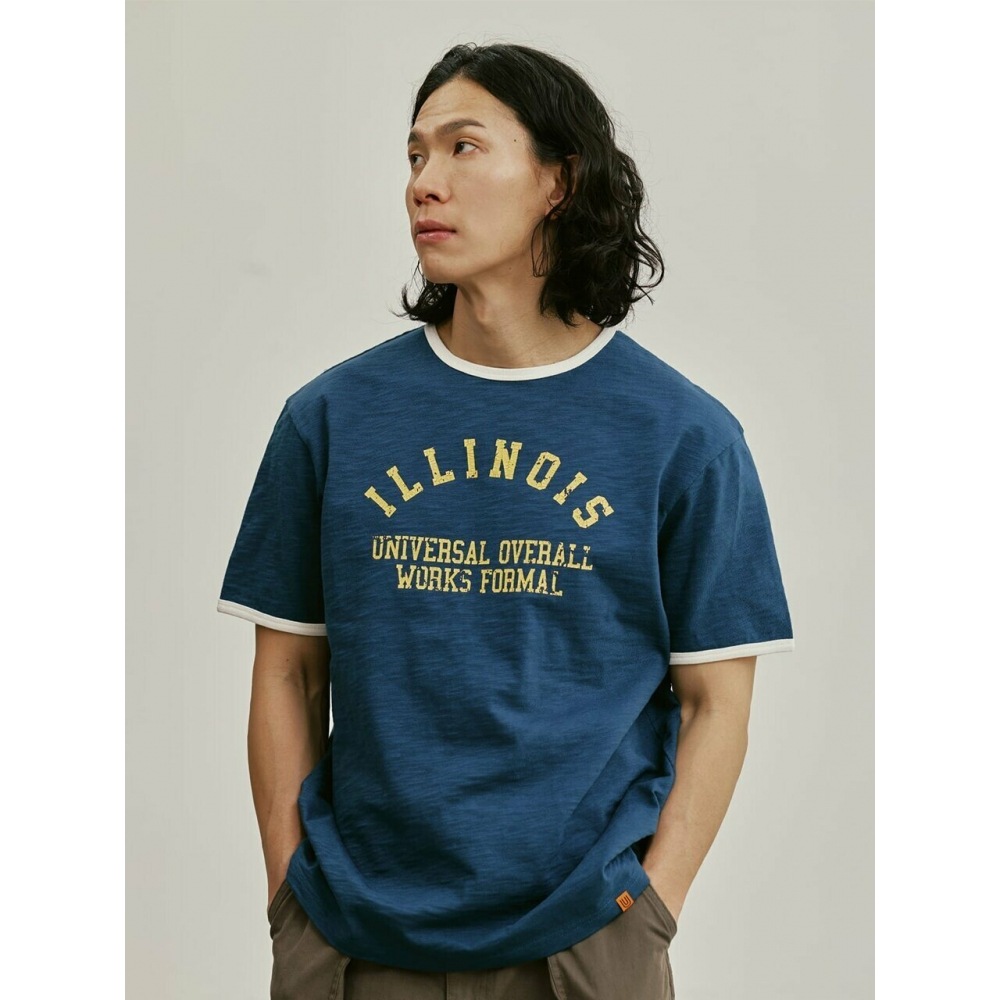 ユニバーサルオーバーオールイリノイスラブリンガー T シャツネイビー