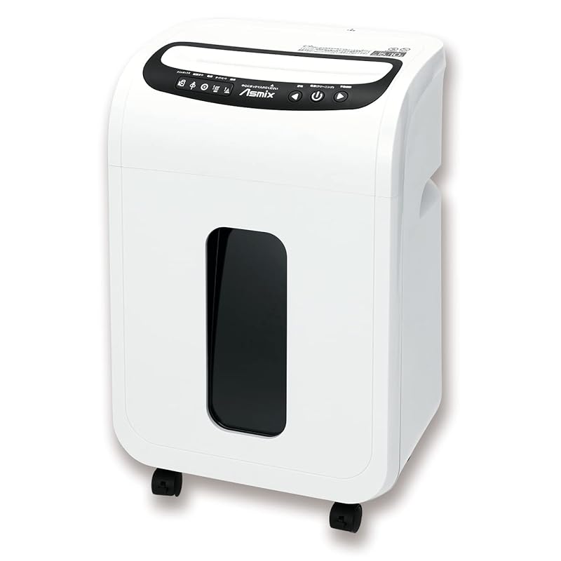 即納：アスカ クロスカットシュレッダー S77 最大18枚 連続10分 満杯センサ クリーニング機能搭載 ホワイト