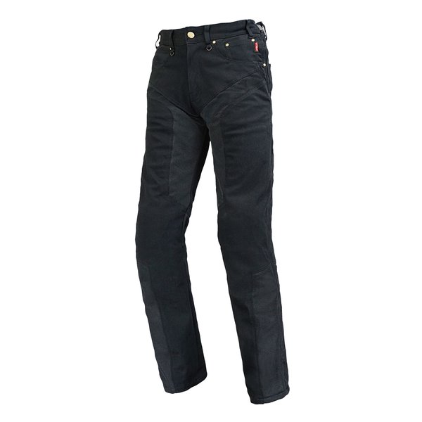ハーフメッシュストレッチデニムパンツLF ブラック MWショート30-36/股下70-76cm RR7509LFBK-S2