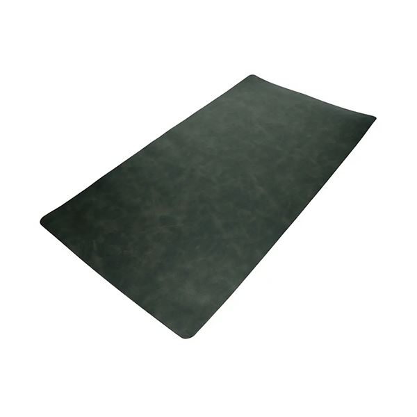 （まとめ）オウルテック お手入れ簡単 PUレザーデスクマット ブラック OWL-DESKMAT01-BK 1枚[x3セット]