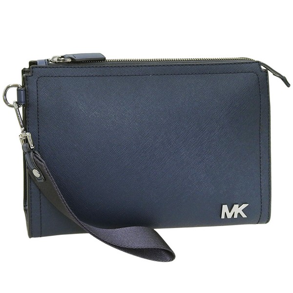 マイケルコース バック メンズ クラッチバッグ アウトレット ネイビー 37S5LCOU9U-410 MICHAEL KORS