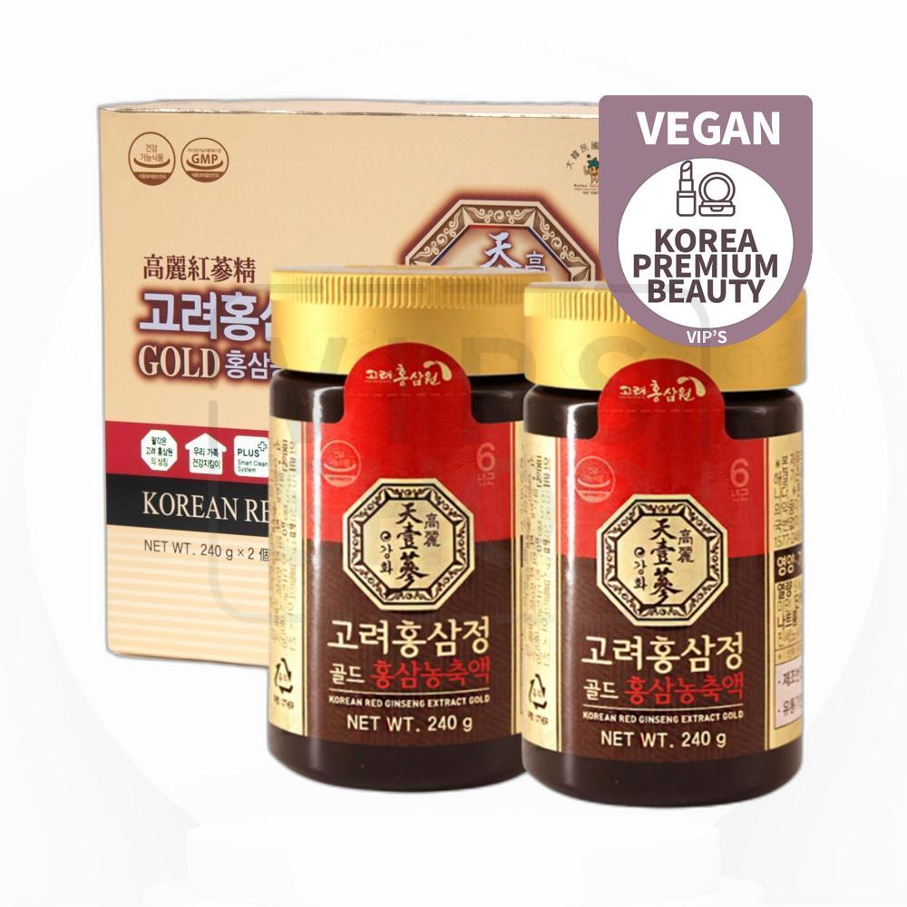 [高級品]高麗紅参精ゴールド6年根紅参濃縮液100％ミラクルカンパニー 240g 2個