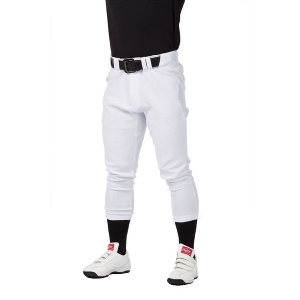 野球 パンツ 4D+PLUS ウルトラハイパーストレッチパンツ レギュラー マーク有ひざ２重加工 ホワイト APP12S02-W-XO W