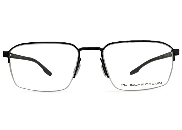 PORSCHE DESIGN ポルシェ デザイン p8763 ハーフリム MADE IN ITALY 眼鏡 ステンレススチール メンズ