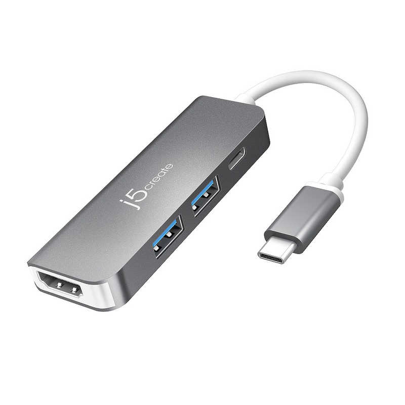 J5　[USB-C オスメス HDMI / USB-Ax2 / USB-C] マルチハブ USB PD対応 シルバー　JCD371 5,106円
