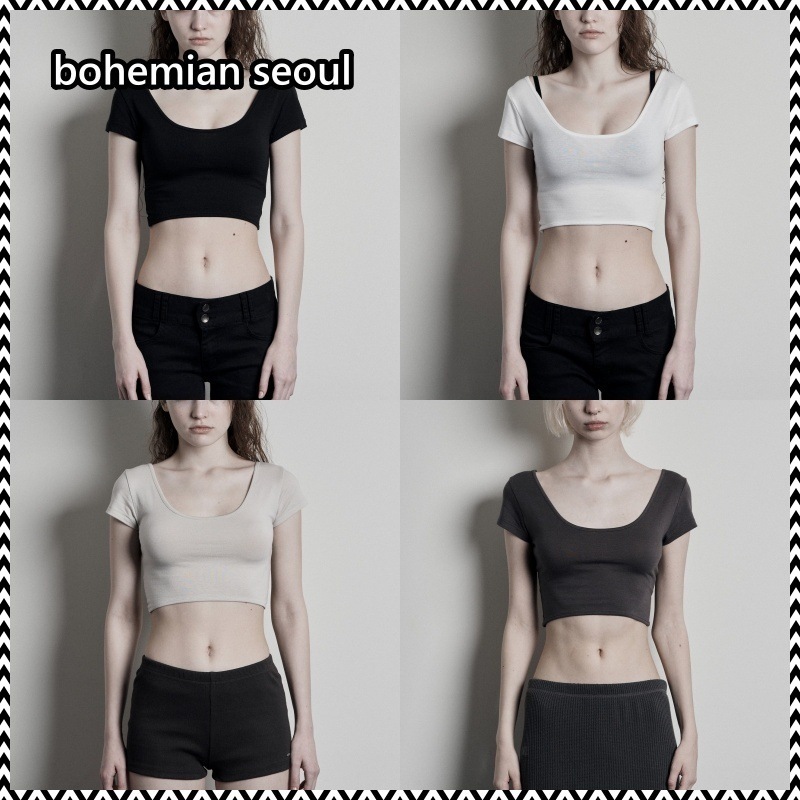 bohemian seoul 24SS SOFT CROP HALF SLEEVE 5,516円
