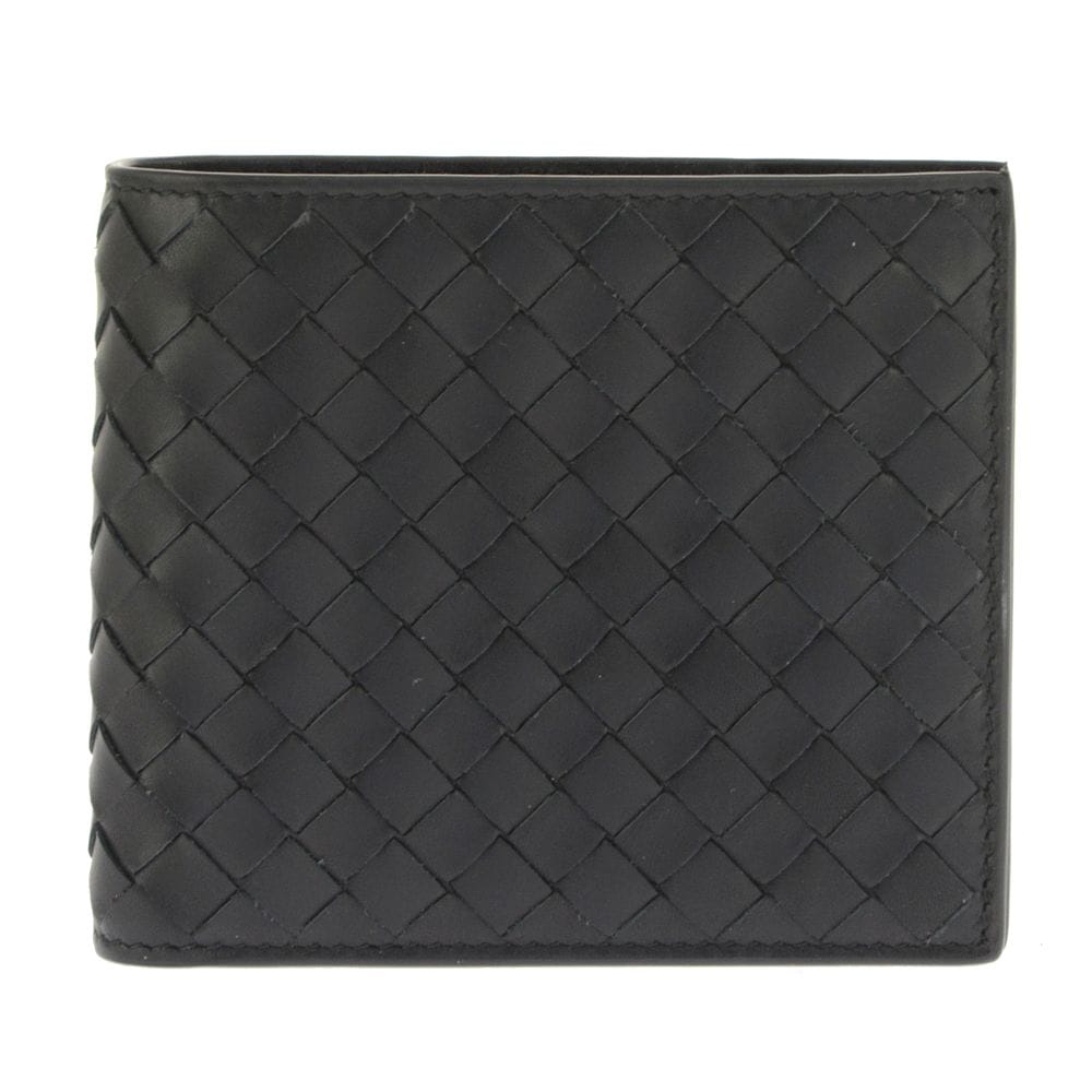 138625-V4651-1000 二折財布イントレチャートレザー ブラック