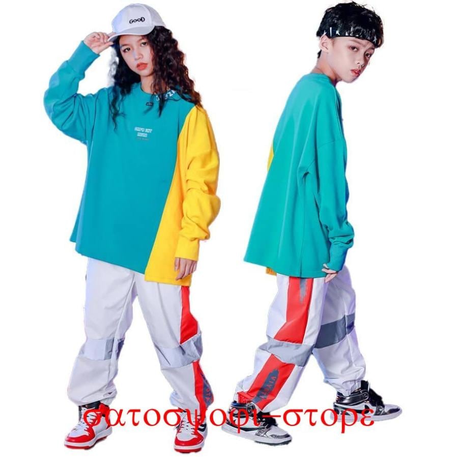 新作即納子供服 キッズファッション トレーナー 韓国ファッション パンツセット カジュアル ダンス衣装 キッズダンス hiphop K-POP 演出 ダンスウェア子供服 キッズファッション