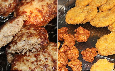 ひらかわ牛使用のハンバーグ＆メンチカツ・シャモ...のサムネイル