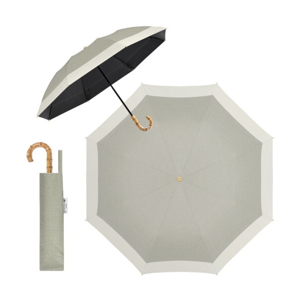 大河商事 solshade028 杢グレージュ/アイボリー 日傘