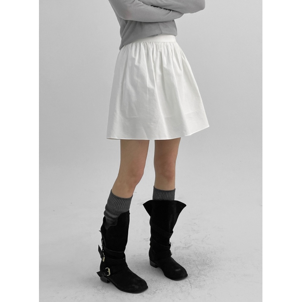 ブラックアップ【春新品】レモタコットンフレアミディスカート