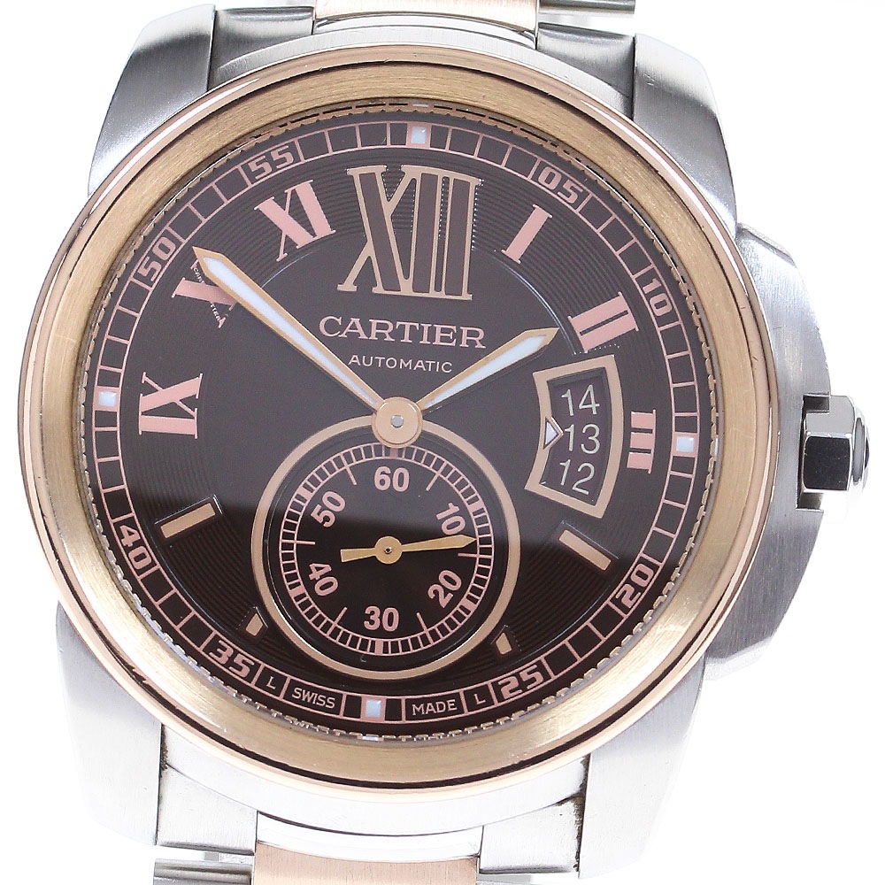 カルティエ CARTIER W7100050 カリブルドゥカルティエ 自動巻き メンズ _832184【中古】