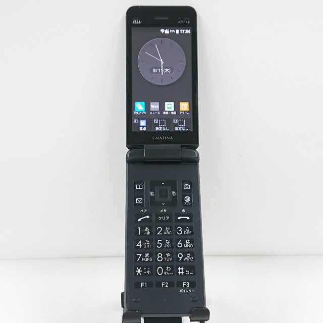 GRATINA KYF42 au ブラック 送料無料 本体 c14463 【中古】