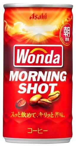 他サイト： アサヒ飲料 ワンダ モーニングショット 185g×30本 [コーヒー]の商品画像