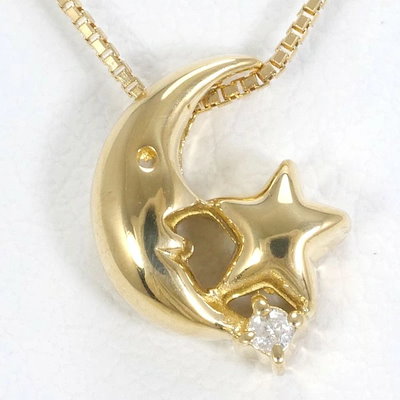 K18 18金 YG イエローゴールド ネックレス ダイヤ 0.01 約40cm