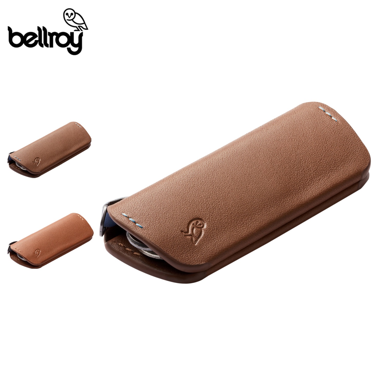 キーカバー キーホルダー キーケース メンズ レディース 薄型 耐久 ベージュ