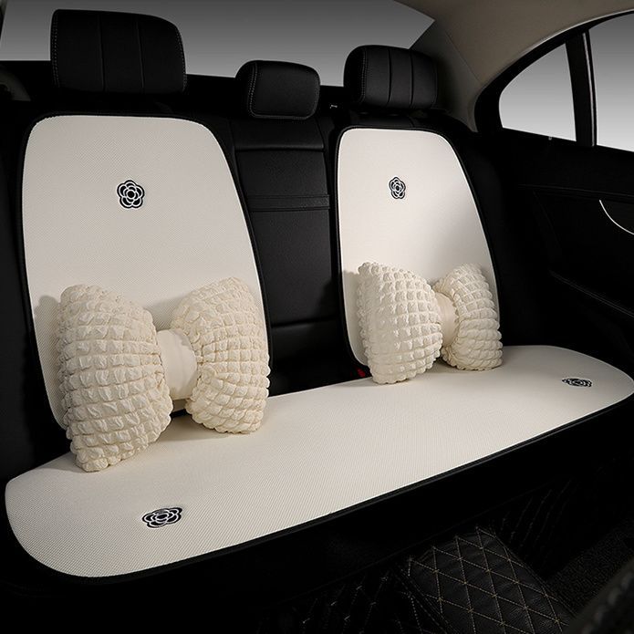カーシートクッション冬快適シートクッション通気性小さなカメリアカメリアユニバーサル四季シンプルファッションレディースシートクッション