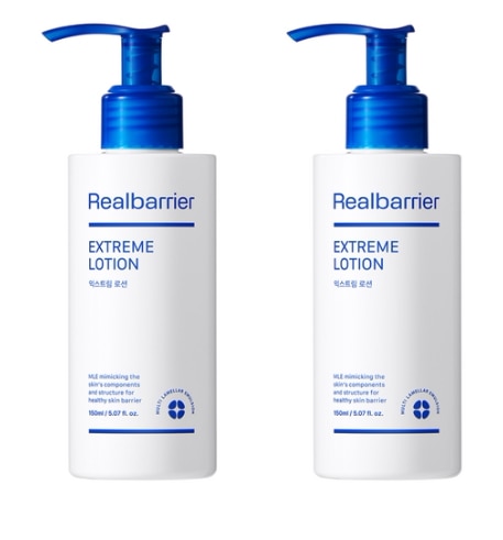 【弱酸性保湿】 エクストリームローション 150ml×2本 セラミド配合 高保湿 弱酸性処方 敏感肌向け 乳液タイプ 肌バリアケア MLE技術 スムース仕上がり デイリー保湿 全身用韓国ロ