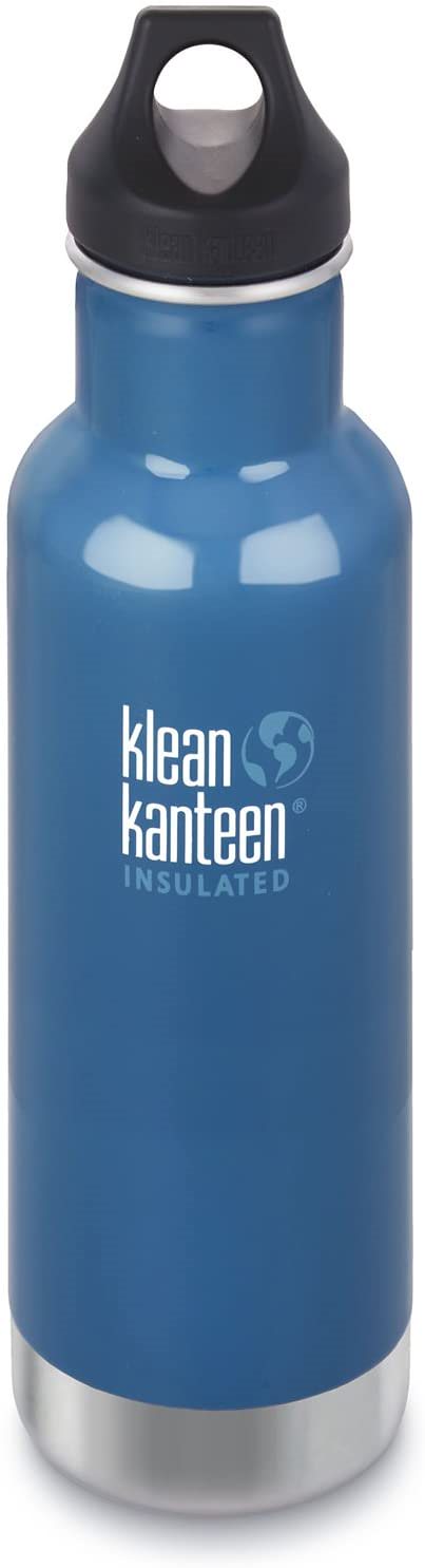 Klean KanteenクラシックステンレススチールウォーターボトルKleanコート二重壁真空断熱and Leak Proofループキャップ